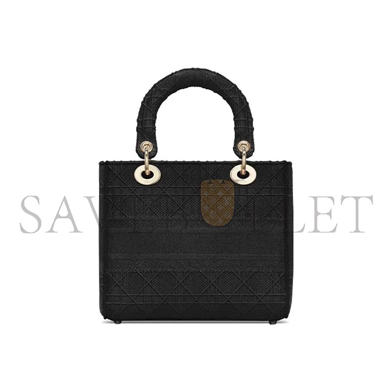 D*or medium lady d-lite bag m0565orey-m989 (24*20*11cm)